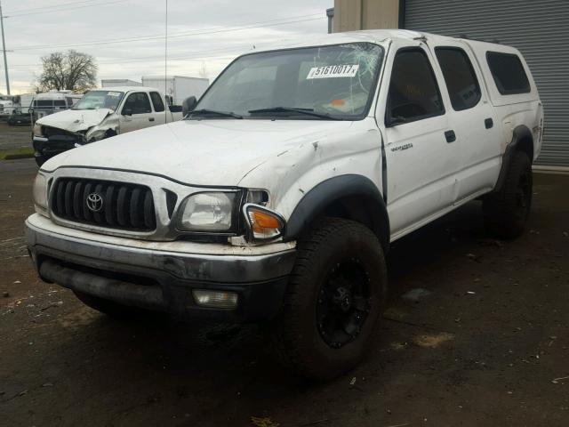 5TEHN72N43Z304247 - 2003 TOYOTA TACOMA DOU WHITE photo 2