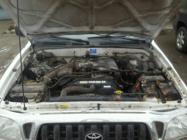 5TEHN72N43Z304247 - 2003 TOYOTA TACOMA DOU WHITE photo 7