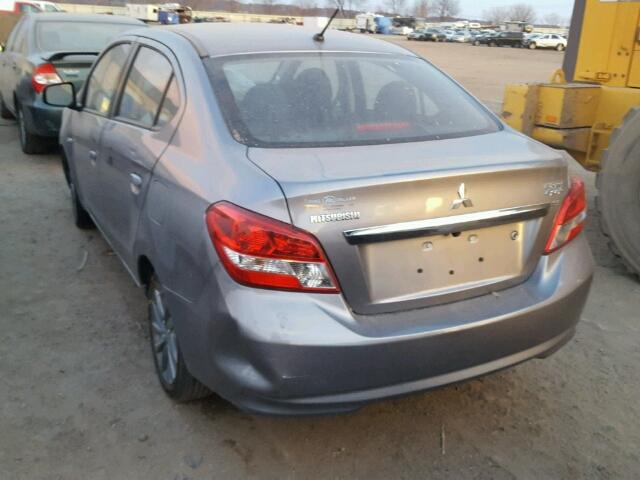 ML32F4FJ9HHF05374 - 2017 MITSUBISHI MIRAGE G4 GRAY photo 3