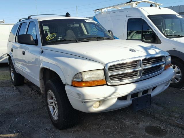 1D4HS48ZX3F595788 - 2003 DODGE DURANGO SL WHITE photo 1