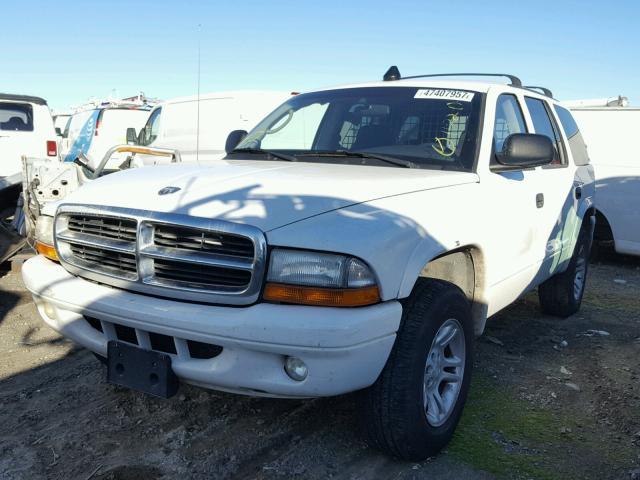 1D4HS48ZX3F595788 - 2003 DODGE DURANGO SL WHITE photo 2