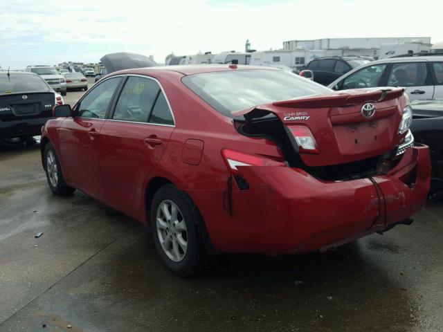 4T4BF3EK2BR177374 - 2011 TOYOTA CAMRY BASE RED photo 3