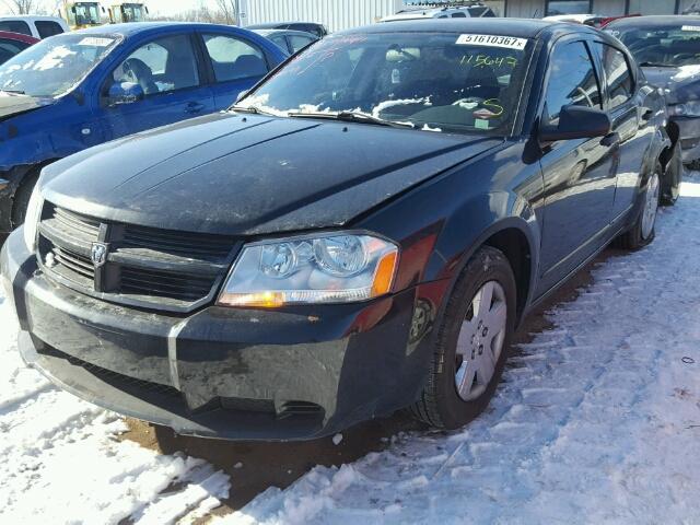 1B3CC4FB5AN234807 - 2010 DODGE AVENGER SX BLACK photo 2