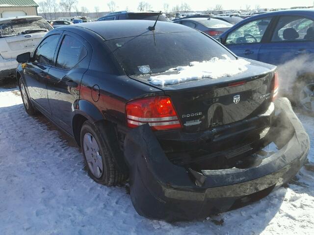 1B3CC4FB5AN234807 - 2010 DODGE AVENGER SX BLACK photo 3