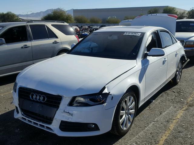 WAUEFAFL2BN039185 - 2011 AUDI A4 PREMIUM WHITE photo 2