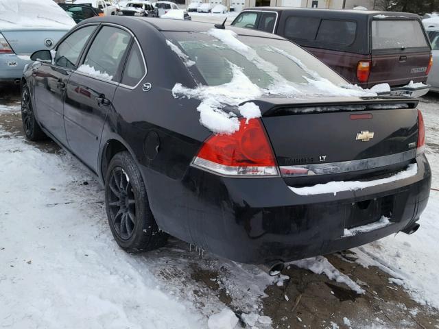 2G1WT58K079390952 - 2007 CHEVROLET IMPALA LT BLACK photo 3