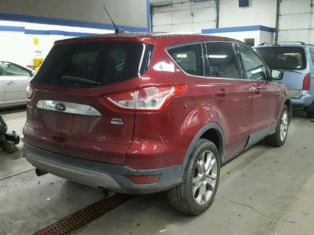 1FMCU9H94DUA48538 - 2013 FORD ESCAPE SEL MAROON photo 4