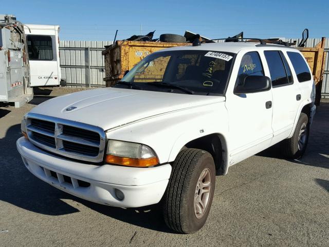 1D4HS48Z63F595786 - 2003 DODGE DURANGO SL WHITE photo 2