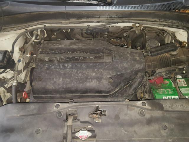 2HKYF18553H574043 - 2003 HONDA PILOT EXL WHITE photo 7