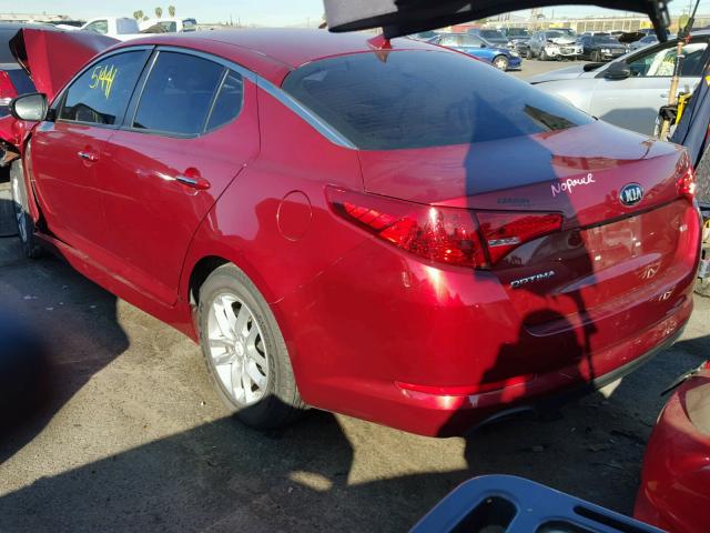 5XXGM4A71DG132842 - 2013 KIA OPTIMA LX RED photo 3