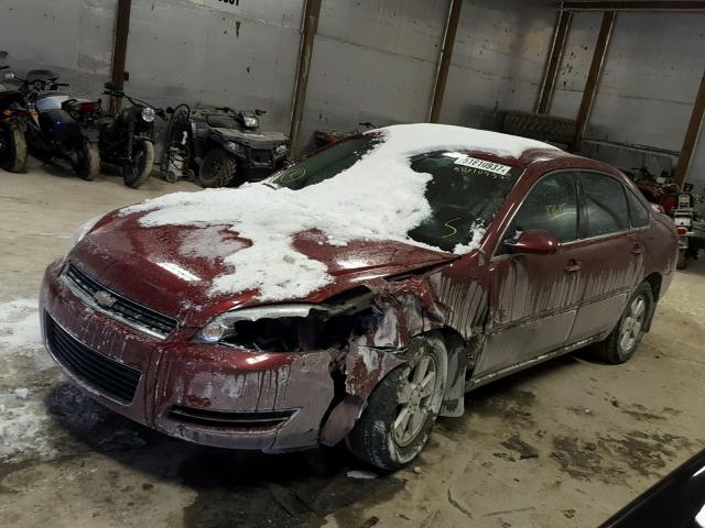 2G1WT58K489167704 - 2008 CHEVROLET IMPALA LT MAROON photo 10