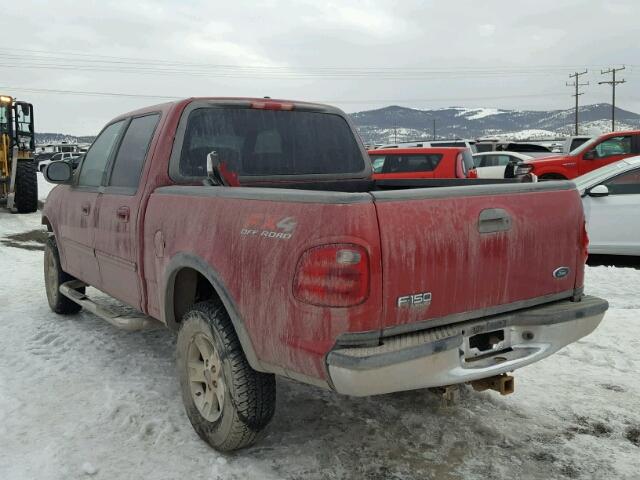 1FTRW08L12KA20169 - 2002 FORD F150 SUPER RED photo 3