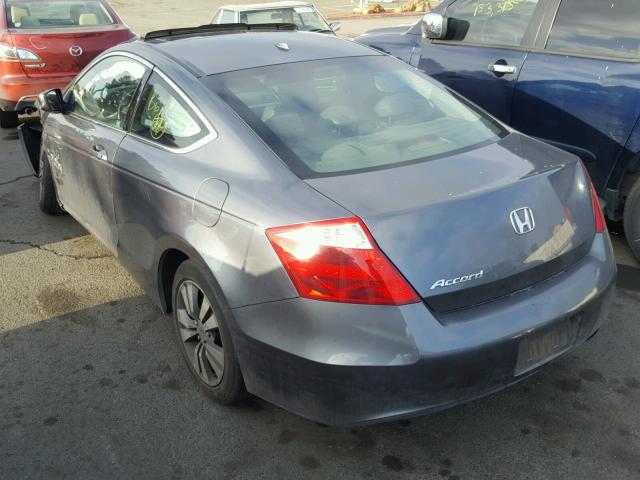 1HGCS12849A022060 - 2009 HONDA ACCORD EXL GRAY photo 3