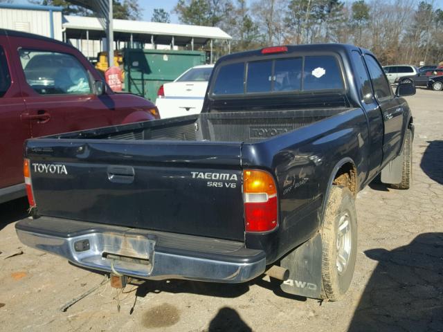 4TAWN72NXWZ003503 - 1998 TOYOTA TACOMA XTR BLACK photo 4