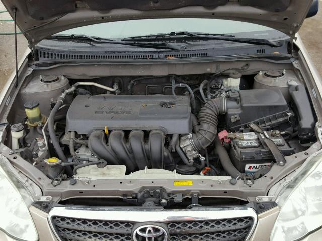 1NXBR32E68Z963302 - 2008 TOYOTA COROLLA CE GOLD photo 7