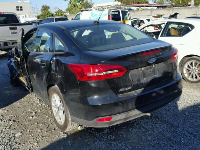 1FADP3F20HL322662 - 2017 FORD FOCUS SE BLACK photo 3