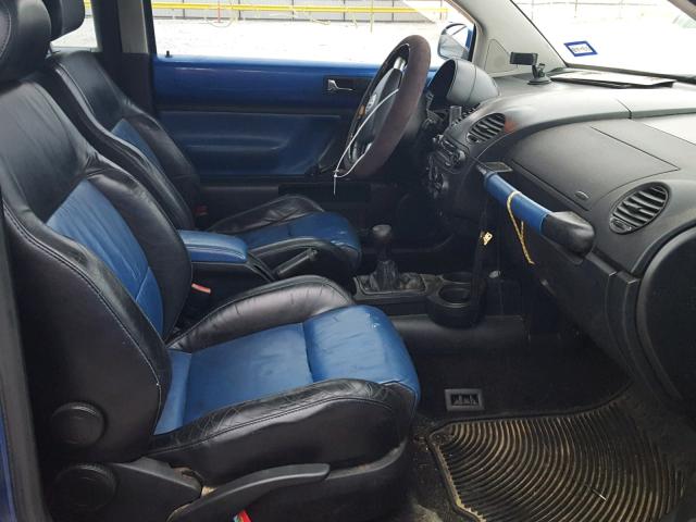 3VWCD21C33M444042 - 2003 VOLKSWAGEN NEW BEETLE 蓝色 照片 5