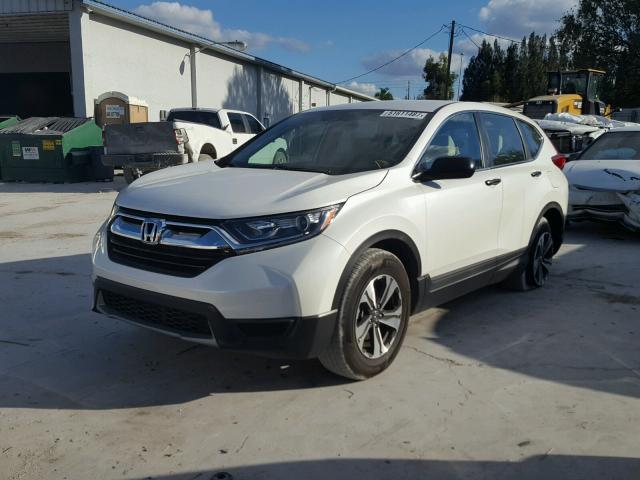 5J6RW5H31HL000448 - 2017 HONDA CR-V LX WHITE photo 2