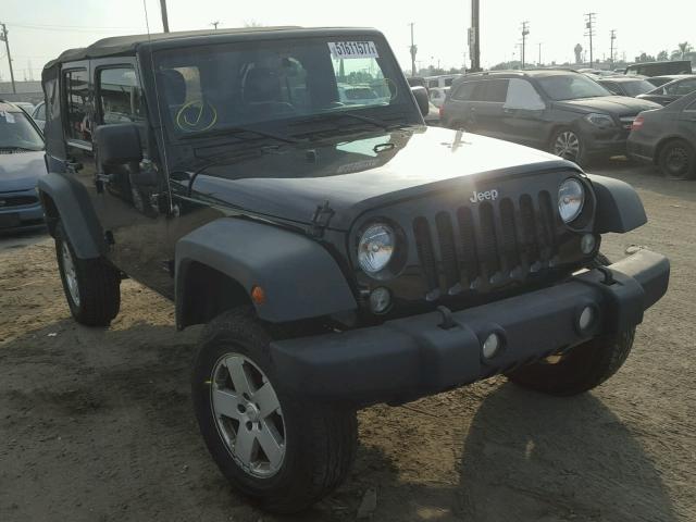 1C4BJWDG4EL250640 - 2014 JEEP WRANGLER U BLACK photo 1