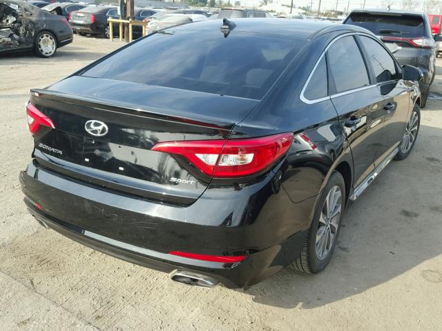 5NPE34AFXFH174466 - 2015 HYUNDAI SONATA SPO BLACK photo 4