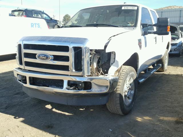 1FTSW21R88ED94863 - 2008 FORD F250 SUPER WHITE photo 2