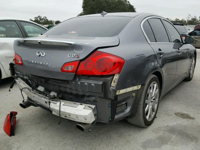 JN1CV6AP9CM935434 - 2012 INFINITI G37 BASE GRAY photo 4