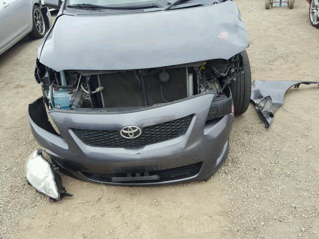 1NXBU4EE4AZ329539 - 2010 TOYOTA COROLLA BA CHARCOAL photo 9