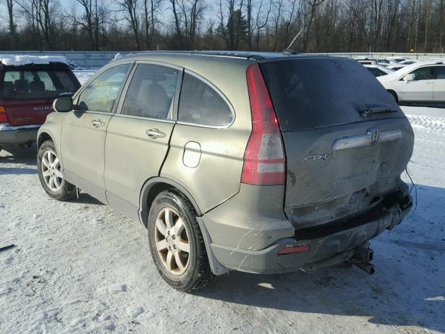 5J6RE48719L030244 - 2009 HONDA CR-V EXL GREEN photo 3