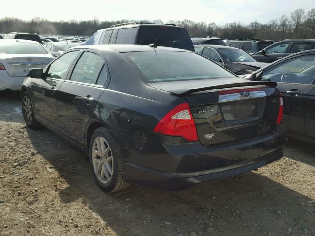 3FAHP0JA7AR420271 - 2010 FORD FUSION SEL BLACK photo 3