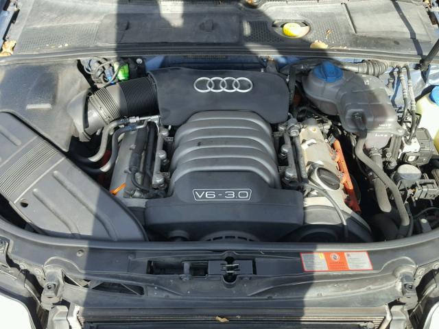 WAULT68E42A254893 - 2002 AUDI A4 3.0 QUA BLUE photo 7