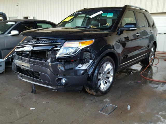 1FM5K7F81DGA91651 - 2013 FORD EXPLORER L BLACK photo 2