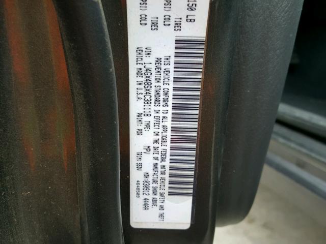 1J4GX48SX4C381118 - 2004 JEEP GRAND CHER GRAY photo 10