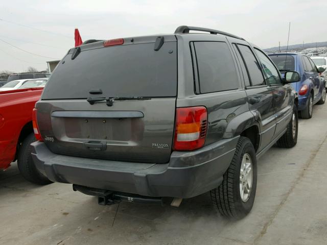 1J4GX48SX4C381118 - 2004 JEEP GRAND CHER GRAY photo 4