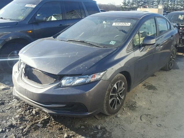 19XFB2F82DE226387 - 2013 HONDA CIVIC EX ნაცრისფერი ფოტო 2