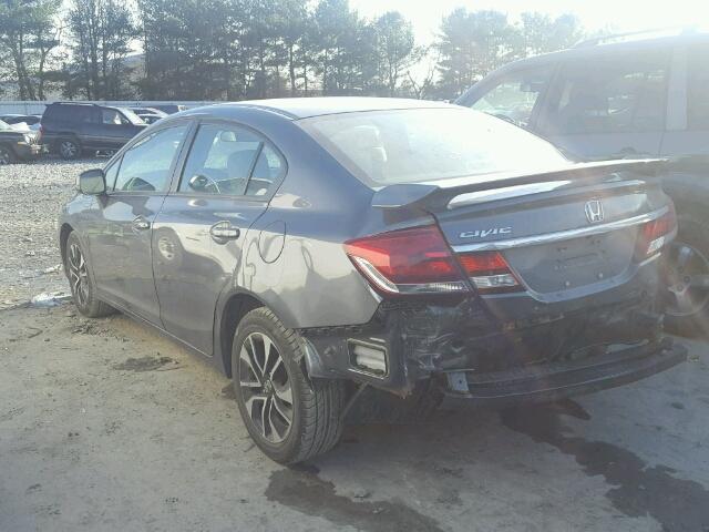 19XFB2F82DE226387 - 2013 HONDA CIVIC EX ნაცრისფერი ფოტო 3