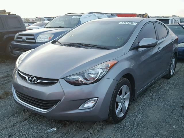 KMHDH4AE2CU450107 - 2012 HYUNDAI ELANTRA GL GRAY photo 2