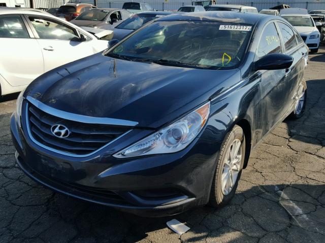 5NPEB4AC9CH357295 - 2012 HYUNDAI SONATA GLS BLACK photo 2