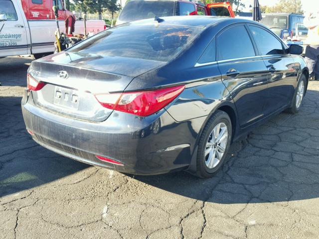 5NPEB4AC9CH357295 - 2012 HYUNDAI SONATA GLS BLACK photo 4