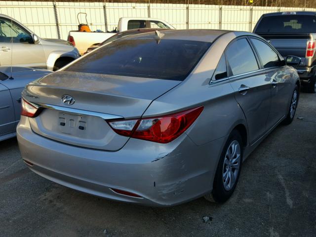 5NPEB4AC1BH042599 - 2011 HYUNDAI SONATA GLS GOLD photo 4