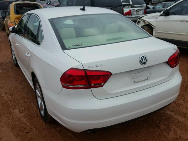 1VWAT7A36FC115302 - 2015 VOLKSWAGEN PASSAT S Սպիտակ լուսանկար 3