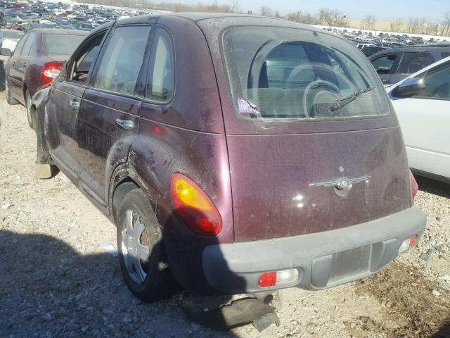 3C4FY48B52T244989 - 2002 CHRYSLER PT CRUISER PURPLE photo 3