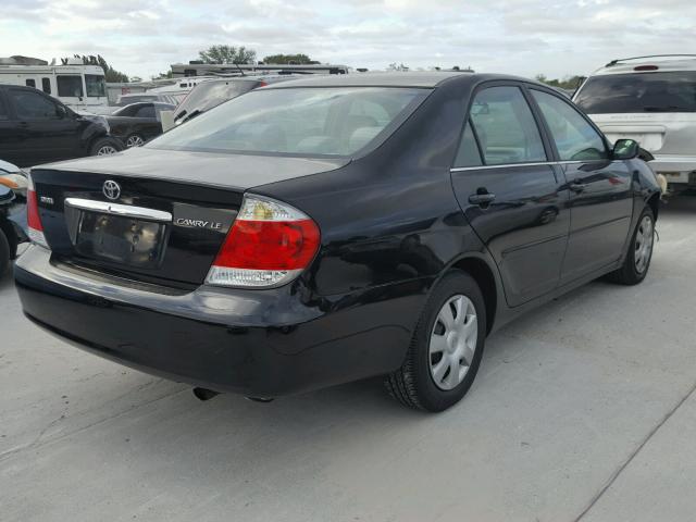 4T1BE32K66U668411 - 2006 TOYOTA CAMRY LE BLACK photo 4