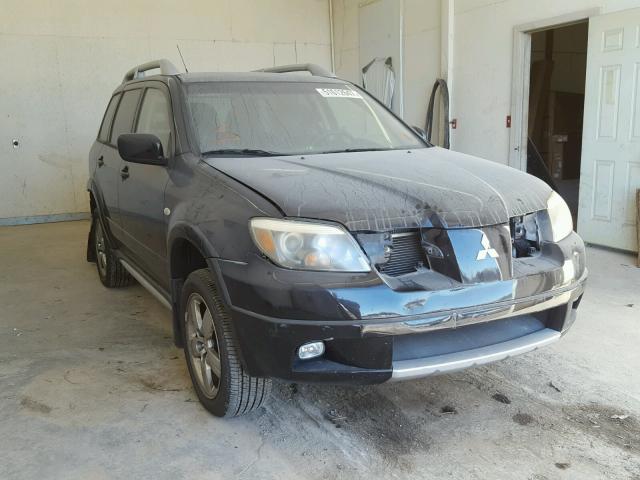 JA4LZ41F86U008730 - 2006 MITSUBISHI OUTLANDER BLACK photo 1