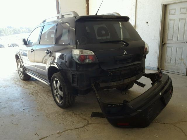 JA4LZ41F86U008730 - 2006 MITSUBISHI OUTLANDER BLACK photo 3