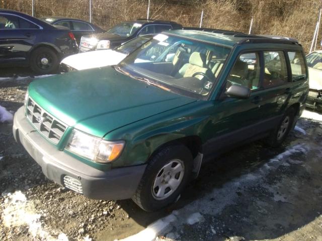 JF1SF6359XH700179 - 1999 SUBARU FORESTER L GREEN photo 2