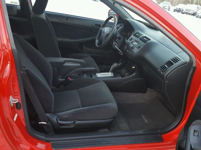 1HGEM22913L082536 - 2003 HONDA CIVIC EX 红色 照片 5