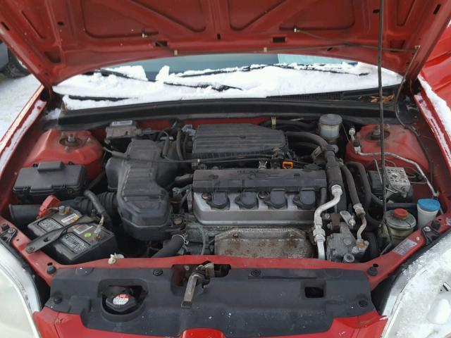 1HGEM22913L082536 - 2003 HONDA CIVIC EX 红色 照片 7