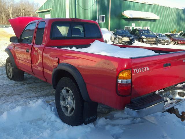 5TEWN72N64Z346735 - 2004 TOYOTA TACOMA XTR RED photo 3