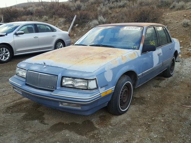 1G4NV54UXLM045621 - 1990 BUICK SKYLARK BLUE photo 2