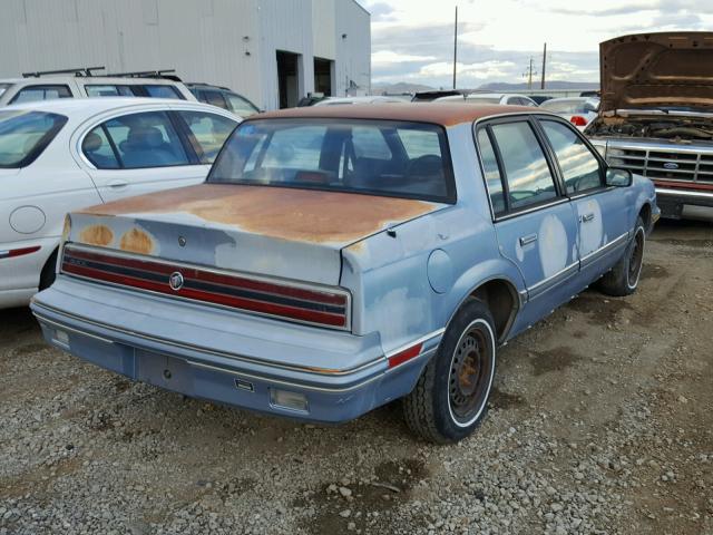 1G4NV54UXLM045621 - 1990 BUICK SKYLARK BLUE photo 4